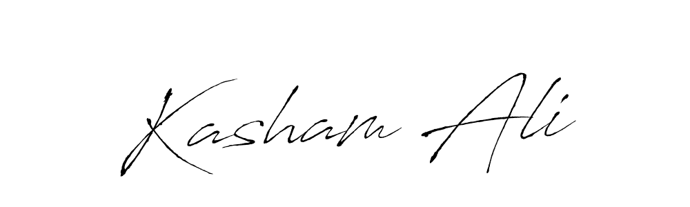 Kasham Ali stylish signature style. Best Handwritten Sign (Antro_Vectra) for my name. Handwritten Signature Collection Ideas for my name Kasham Ali. Kasham Ali signature style 6 images and pictures png