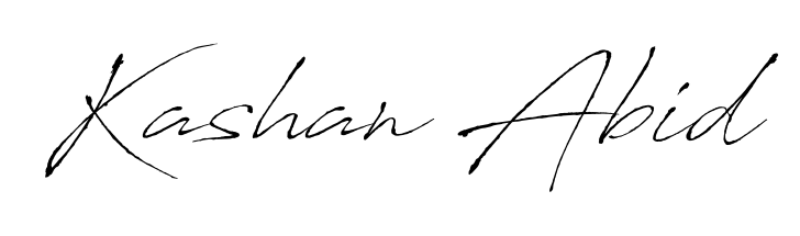 Kashan Abid stylish signature style. Best Handwritten Sign (Antro_Vectra) for my name. Handwritten Signature Collection Ideas for my name Kashan Abid. Kashan Abid signature style 6 images and pictures png