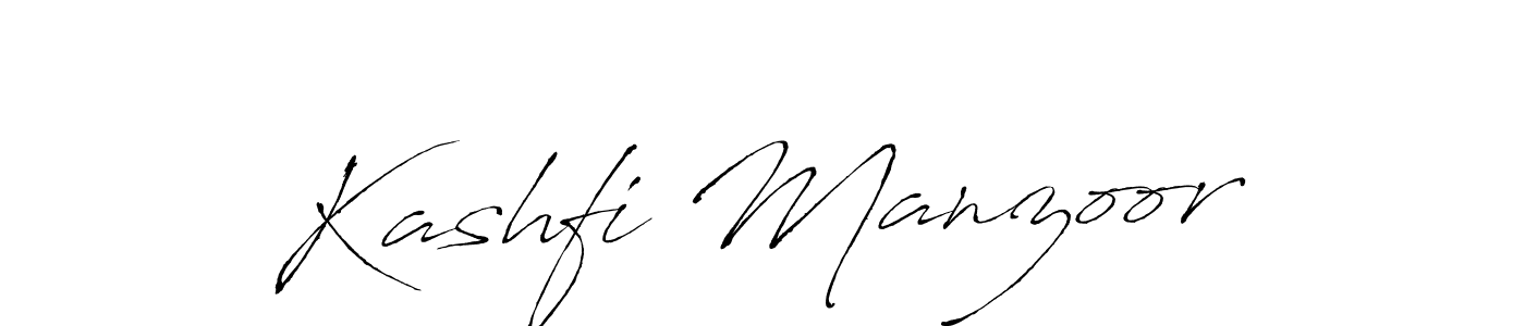 How to make Kashfi Manzoor name signature. Use Antro_Vectra style for creating short signs online. This is the latest handwritten sign. Kashfi Manzoor signature style 6 images and pictures png