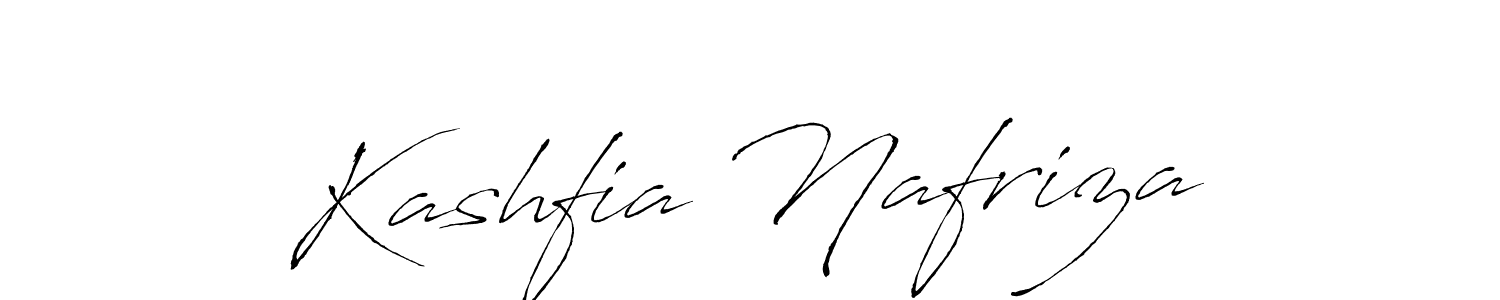 Also we have Kashfia Nafriza name is the best signature style. Create professional handwritten signature collection using Antro_Vectra autograph style. Kashfia Nafriza signature style 6 images and pictures png