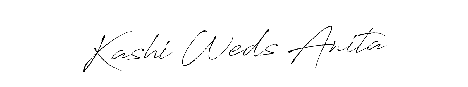 You should practise on your own different ways (Antro_Vectra) to write your name (Kashi Weds Anita) in signature. don't let someone else do it for you. Kashi Weds Anita signature style 6 images and pictures png