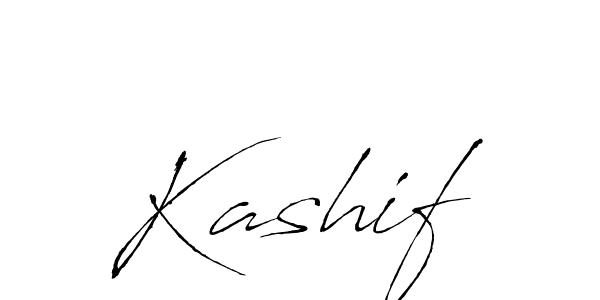 Make a beautiful signature design for name Kashif. With this signature (Antro_Vectra) style, you can create a handwritten signature for free. Kashif signature style 6 images and pictures png