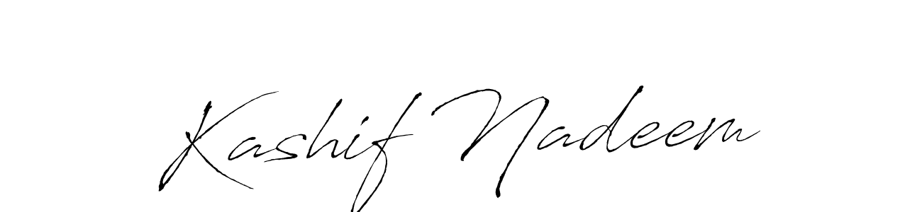 Use a signature maker to create a handwritten signature online. With this signature software, you can design (Antro_Vectra) your own signature for name Kashif Nadeem. Kashif Nadeem signature style 6 images and pictures png