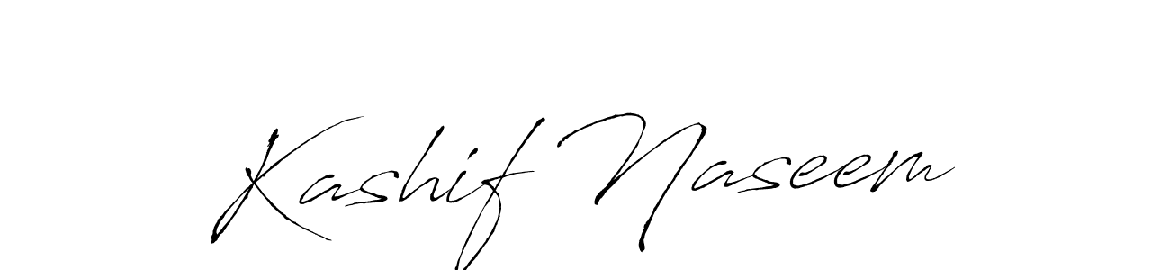 How to make Kashif Naseem name signature. Use Antro_Vectra style for creating short signs online. This is the latest handwritten sign. Kashif Naseem signature style 6 images and pictures png