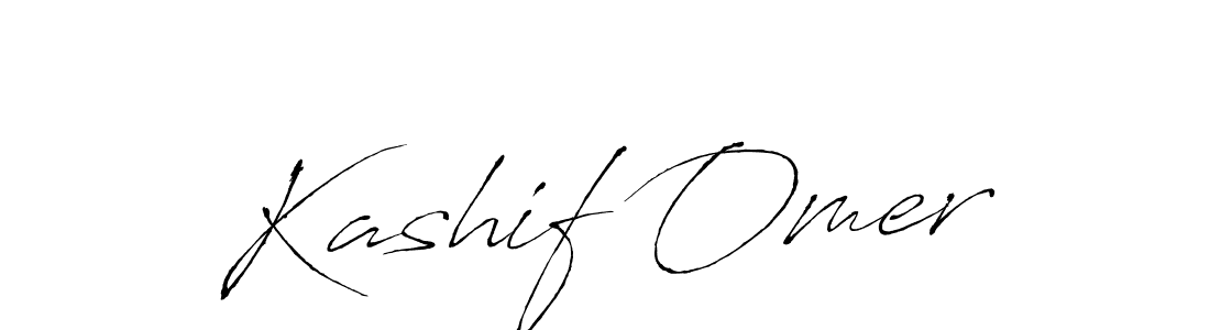 How to make Kashif Omer name signature. Use Antro_Vectra style for creating short signs online. This is the latest handwritten sign. Kashif Omer signature style 6 images and pictures png