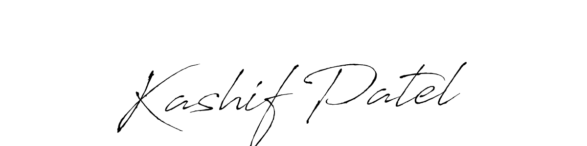 Create a beautiful signature design for name Kashif Patel. With this signature (Antro_Vectra) fonts, you can make a handwritten signature for free. Kashif Patel signature style 6 images and pictures png