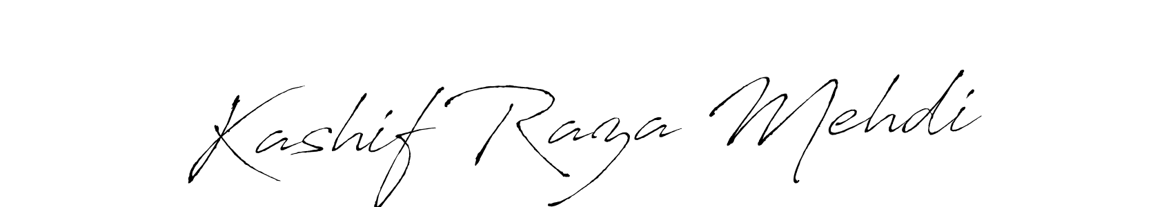 Create a beautiful signature design for name Kashif Raza Mehdi. With this signature (Antro_Vectra) fonts, you can make a handwritten signature for free. Kashif Raza Mehdi signature style 6 images and pictures png