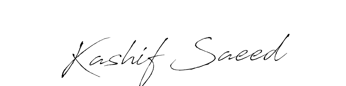 Create a beautiful signature design for name Kashif Saeed. With this signature (Antro_Vectra) fonts, you can make a handwritten signature for free. Kashif Saeed signature style 6 images and pictures png