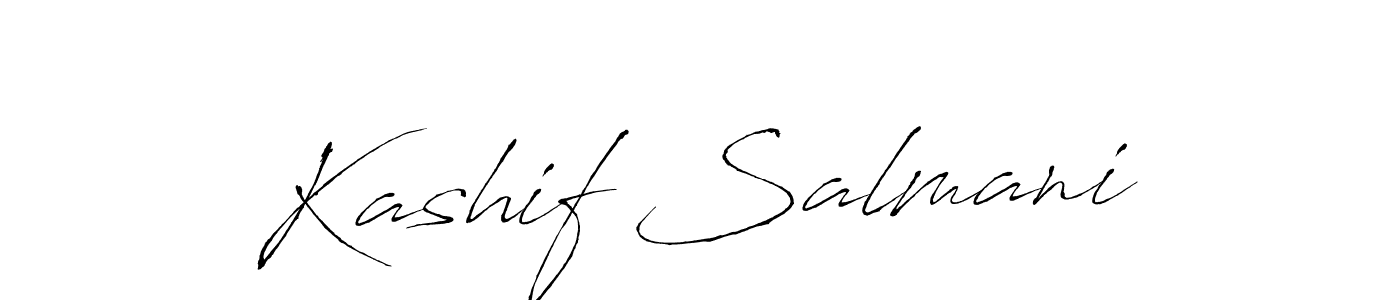 Use a signature maker to create a handwritten signature online. With this signature software, you can design (Antro_Vectra) your own signature for name Kashif Salmani. Kashif Salmani signature style 6 images and pictures png