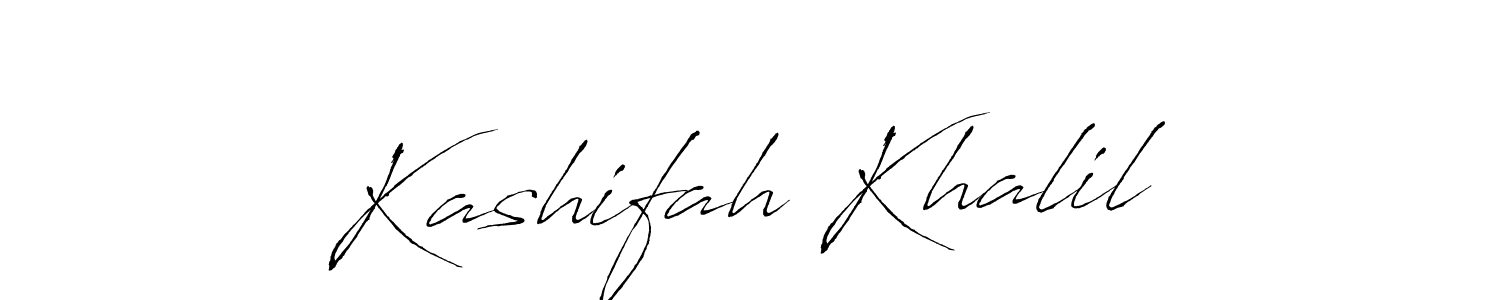 Also we have Kashifah Khalil name is the best signature style. Create professional handwritten signature collection using Antro_Vectra autograph style. Kashifah Khalil signature style 6 images and pictures png