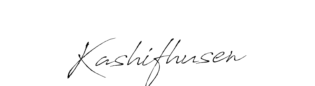 Make a beautiful signature design for name Kashifhusen. With this signature (Antro_Vectra) style, you can create a handwritten signature for free. Kashifhusen signature style 6 images and pictures png