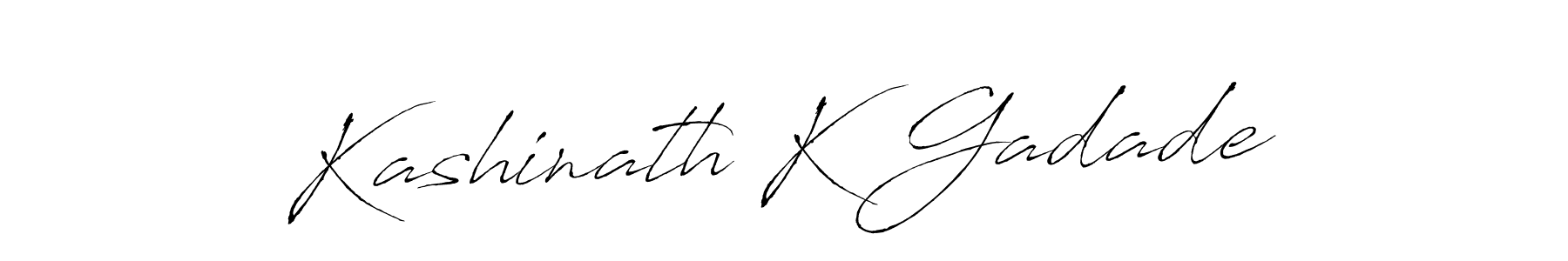 Create a beautiful signature design for name Kashinath K Gadade. With this signature (Antro_Vectra) fonts, you can make a handwritten signature for free. Kashinath K Gadade signature style 6 images and pictures png