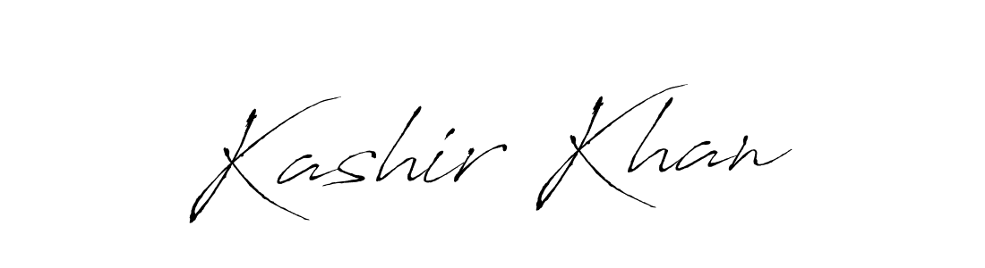 How to make Kashir Khan name signature. Use Antro_Vectra style for creating short signs online. This is the latest handwritten sign. Kashir Khan signature style 6 images and pictures png