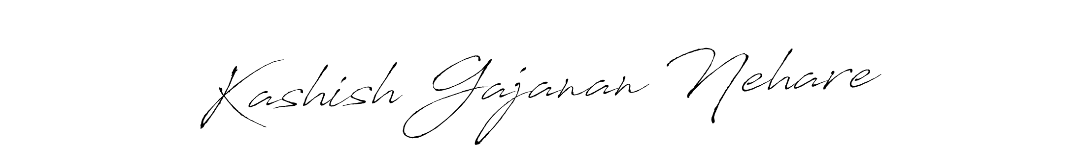 Also we have Kashish Gajanan Nehare name is the best signature style. Create professional handwritten signature collection using Antro_Vectra autograph style. Kashish Gajanan Nehare signature style 6 images and pictures png