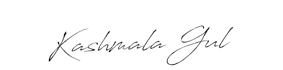 Design your own signature with our free online signature maker. With this signature software, you can create a handwritten (Antro_Vectra) signature for name Kashmala Gul. Kashmala Gul signature style 6 images and pictures png