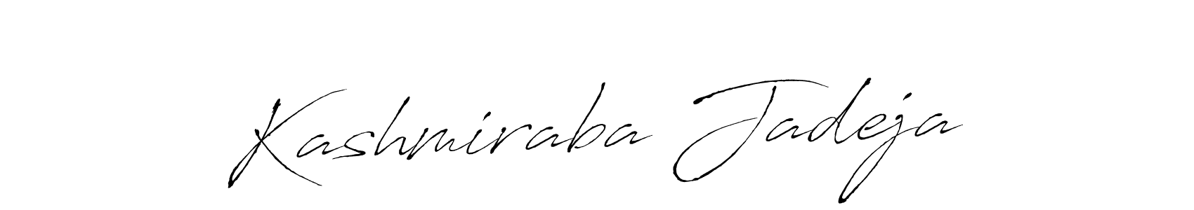 Create a beautiful signature design for name Kashmiraba Jadeja. With this signature (Antro_Vectra) fonts, you can make a handwritten signature for free. Kashmiraba Jadeja signature style 6 images and pictures png