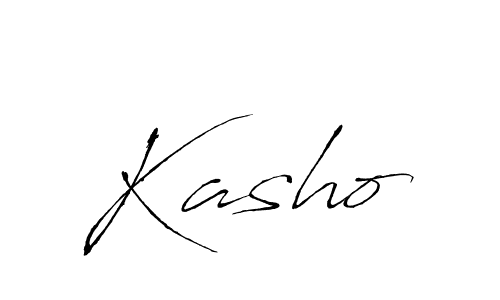 Design your own signature with our free online signature maker. With this signature software, you can create a handwritten (Antro_Vectra) signature for name Kasho. Kasho signature style 6 images and pictures png