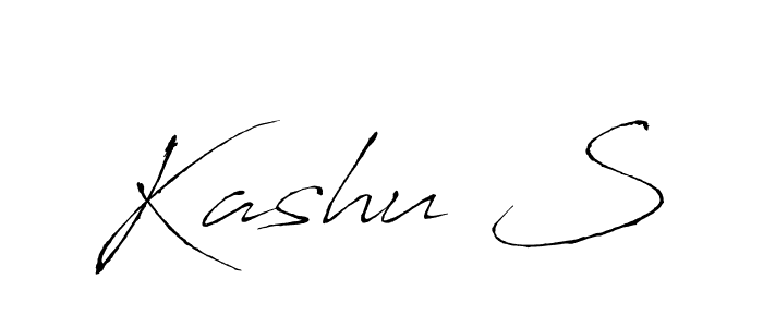 Make a beautiful signature design for name Kashu S. With this signature (Antro_Vectra) style, you can create a handwritten signature for free. Kashu S signature style 6 images and pictures png