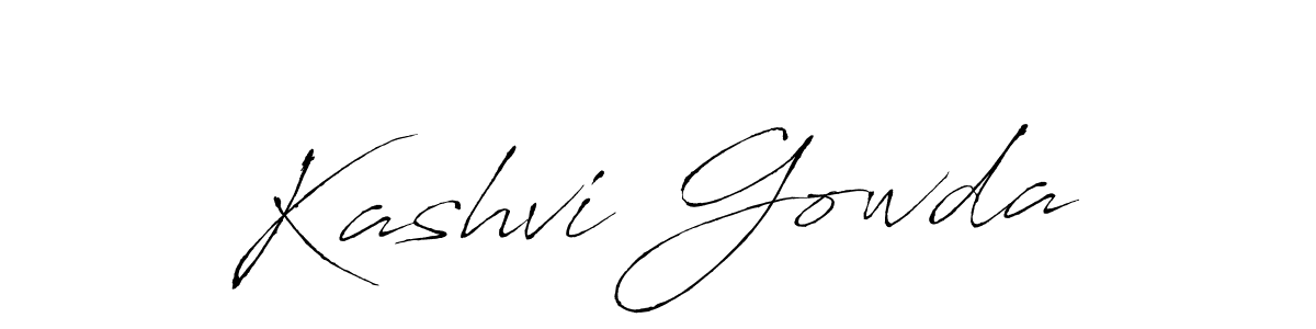 Kashvi Gowda stylish signature style. Best Handwritten Sign (Antro_Vectra) for my name. Handwritten Signature Collection Ideas for my name Kashvi Gowda. Kashvi Gowda signature style 6 images and pictures png