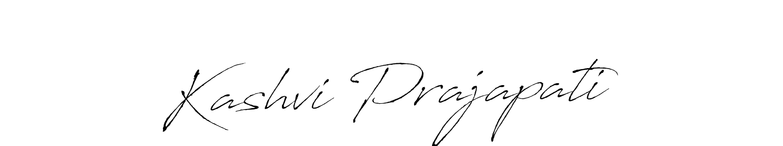 Create a beautiful signature design for name Kashvi Prajapati. With this signature (Antro_Vectra) fonts, you can make a handwritten signature for free. Kashvi Prajapati signature style 6 images and pictures png