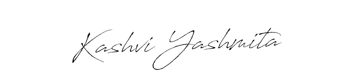 Create a beautiful signature design for name Kashvi Yashmita. With this signature (Antro_Vectra) fonts, you can make a handwritten signature for free. Kashvi Yashmita signature style 6 images and pictures png
