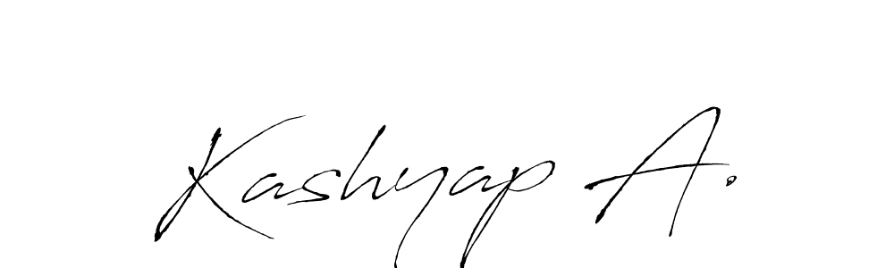 Make a beautiful signature design for name Kashyap A.. Use this online signature maker to create a handwritten signature for free. Kashyap A. signature style 6 images and pictures png
