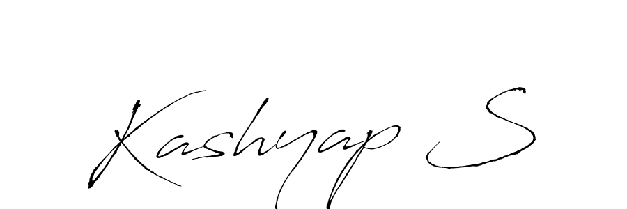 How to make Kashyap S signature? Antro_Vectra is a professional autograph style. Create handwritten signature for Kashyap S name. Kashyap S signature style 6 images and pictures png