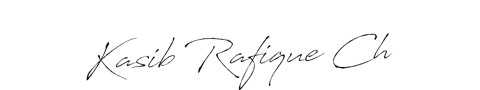You should practise on your own different ways (Antro_Vectra) to write your name (Kasib Rafique Ch) in signature. don't let someone else do it for you. Kasib Rafique Ch signature style 6 images and pictures png