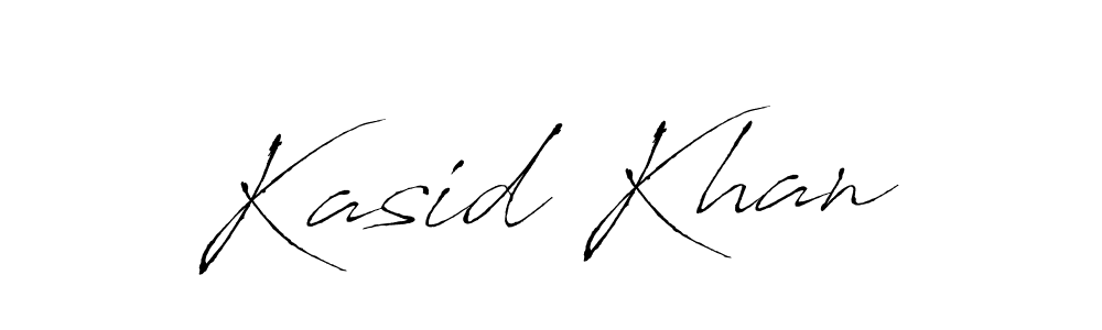 Design your own signature with our free online signature maker. With this signature software, you can create a handwritten (Antro_Vectra) signature for name Kasid Khan. Kasid Khan signature style 6 images and pictures png