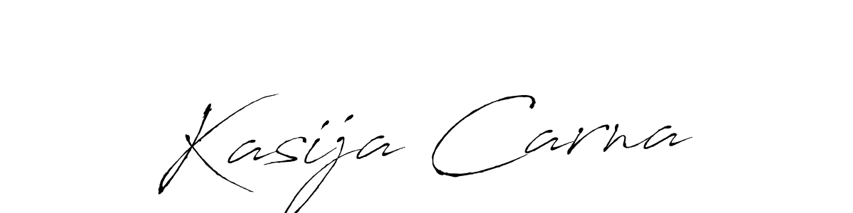 Design your own signature with our free online signature maker. With this signature software, you can create a handwritten (Antro_Vectra) signature for name Kasija Carna. Kasija Carna signature style 6 images and pictures png