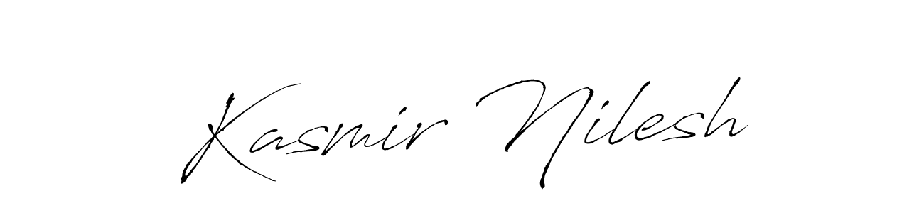 Also You can easily find your signature by using the search form. We will create Kasmir Nilesh name handwritten signature images for you free of cost using Antro_Vectra sign style. Kasmir Nilesh signature style 6 images and pictures png