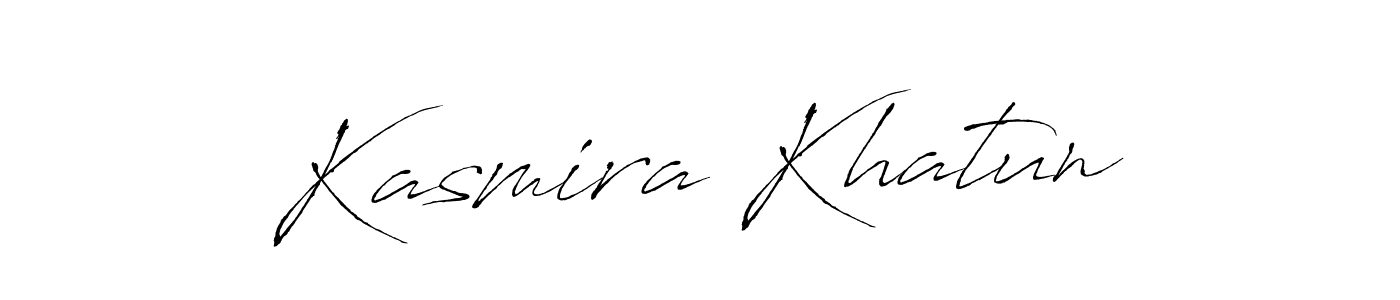 Make a beautiful signature design for name Kasmira Khatun. With this signature (Antro_Vectra) style, you can create a handwritten signature for free. Kasmira Khatun signature style 6 images and pictures png
