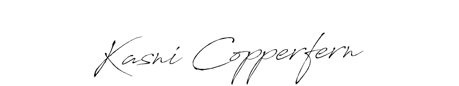 It looks lik you need a new signature style for name Kasni Copperfern. Design unique handwritten (Antro_Vectra) signature with our free signature maker in just a few clicks. Kasni Copperfern signature style 6 images and pictures png