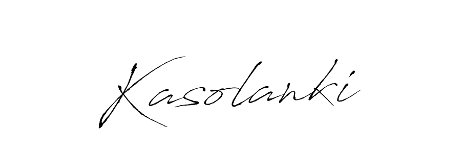 Design your own signature with our free online signature maker. With this signature software, you can create a handwritten (Antro_Vectra) signature for name Kasolanki. Kasolanki signature style 6 images and pictures png