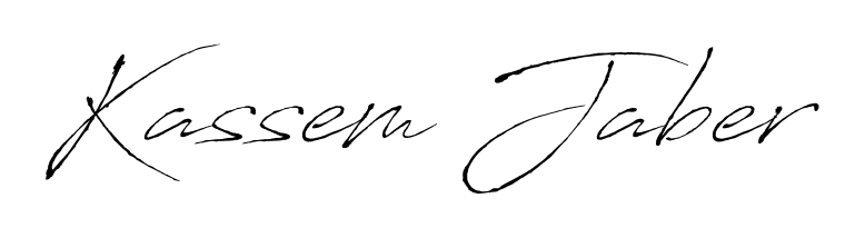 Get inspired by this graceful Antro_Vectra signature style for name Kassem Jaber. Smooth loops and balanced proportions for everyday use. Kassem Jaber signature style 6 images and pictures png