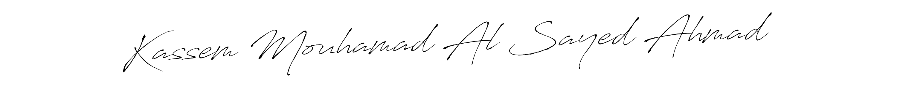 Also You can easily find your signature by using the search form. We will create Kassem Mouhamad Al Sayed Ahmad name handwritten signature images for you free of cost using Antro_Vectra sign style. Kassem Mouhamad Al Sayed Ahmad signature style 6 images and pictures png