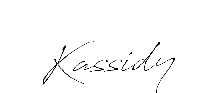 Use a signature maker to create a handwritten signature online. With this signature software, you can design (Antro_Vectra) your own signature for name Kassidy. Kassidy signature style 6 images and pictures png