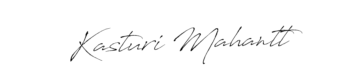 You should practise on your own different ways (Antro_Vectra) to write your name (Kasturi Mahantt) in signature. don't let someone else do it for you. Kasturi Mahantt signature style 6 images and pictures png