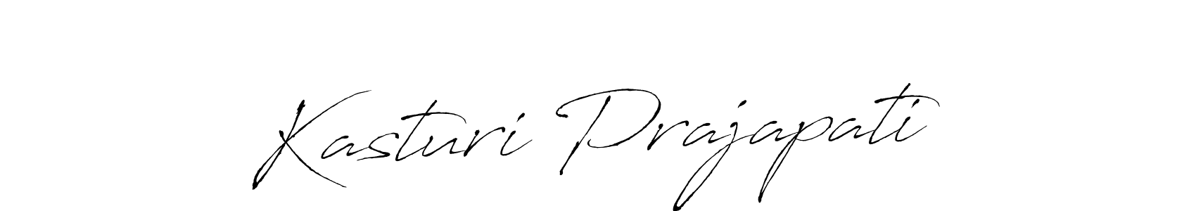 How to make Kasturi Prajapati signature? Antro_Vectra is a professional autograph style. Create handwritten signature for Kasturi Prajapati name. Kasturi Prajapati signature style 6 images and pictures png