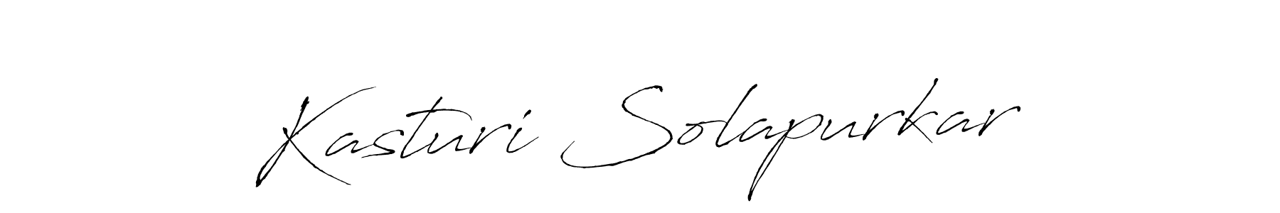 Make a short Kasturi Solapurkar signature style. Manage your documents anywhere anytime using Antro_Vectra. Create and add eSignatures, submit forms, share and send files easily. Kasturi Solapurkar signature style 6 images and pictures png