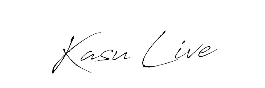Create a beautiful signature design for name Kasu Live. With this signature (Antro_Vectra) fonts, you can make a handwritten signature for free. Kasu Live signature style 6 images and pictures png