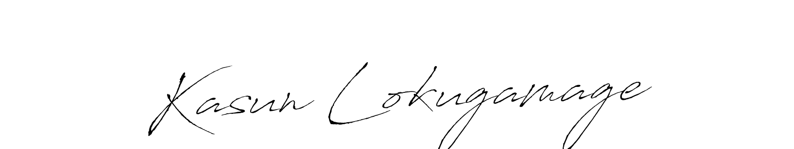 It looks lik you need a new signature style for name Kasun Lokugamage. Design unique handwritten (Antro_Vectra) signature with our free signature maker in just a few clicks. Kasun Lokugamage signature style 6 images and pictures png