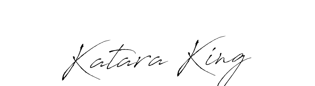 Katara King stylish signature style. Best Handwritten Sign (Antro_Vectra) for my name. Handwritten Signature Collection Ideas for my name Katara King. Katara King signature style 6 images and pictures png