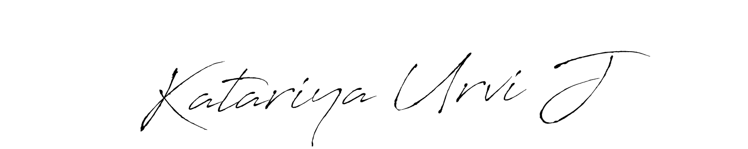 Design your own signature with our free online signature maker. With this signature software, you can create a handwritten (Antro_Vectra) signature for name Katariya Urvi J. Katariya Urvi J signature style 6 images and pictures png