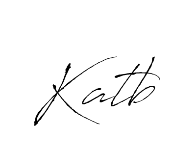 Also we have Katb name is the best signature style. Create professional handwritten signature collection using Antro_Vectra autograph style. Katb signature style 6 images and pictures png