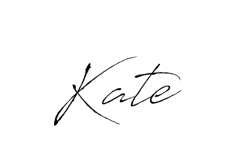 Make a beautiful signature design for name Kate . With this signature (Antro_Vectra) style, you can create a handwritten signature for free. Kate  signature style 6 images and pictures png
