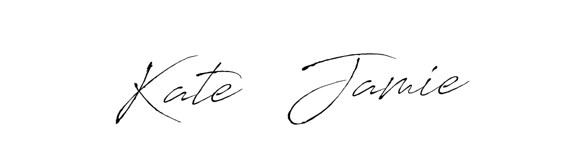 Similarly Antro_Vectra is the best handwritten signature design. Signature creator online .You can use it as an online autograph creator for name Kate   Jamie. Kate   Jamie signature style 6 images and pictures png