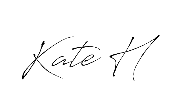 Also You can easily find your signature by using the search form. We will create Kate H name handwritten signature images for you free of cost using Antro_Vectra sign style. Kate H signature style 6 images and pictures png