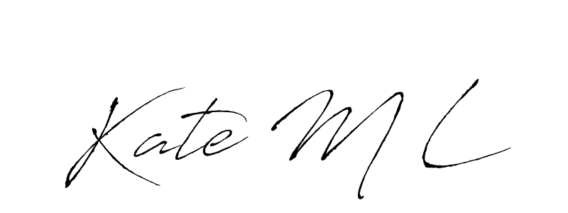 Also we have Kate M L name is the best signature style. Create professional handwritten signature collection using Antro_Vectra autograph style. Kate M L signature style 6 images and pictures png