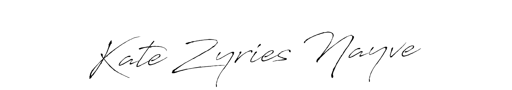 How to make Kate Zyries Nayve signature? Antro_Vectra is a professional autograph style. Create handwritten signature for Kate Zyries Nayve name. Kate Zyries Nayve signature style 6 images and pictures png